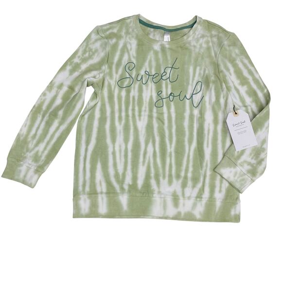 NWT Sweet Soul Size L (10-12) Mint Sweatshirt - Picture 1 of 4